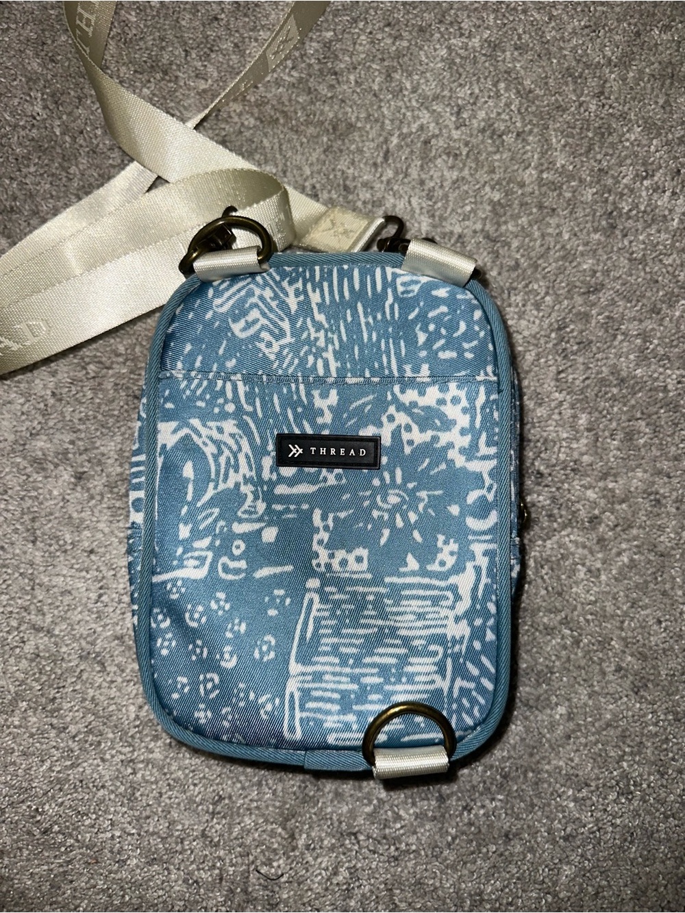 Thread - Blue Patterned Crossbody Bag - Picture 4 of 9